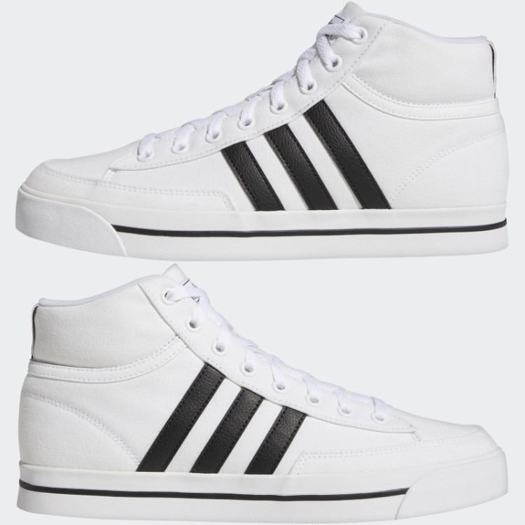 Tênis Branco Adidas Retrovulc Canvas Mid Canvas