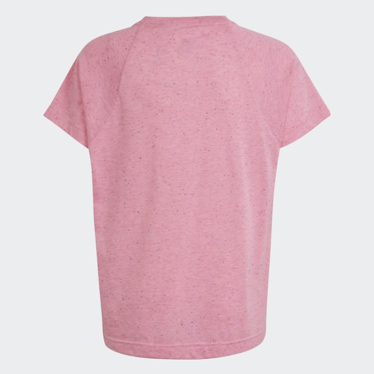 Camiseta Rosa Adidas Future Icons De Algodão Com Distintivo Solto De Esporte