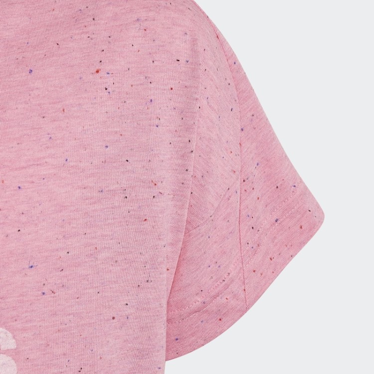 Camiseta Rosa Adidas Future Icons De Algodão Com Distintivo Solto De Esporte