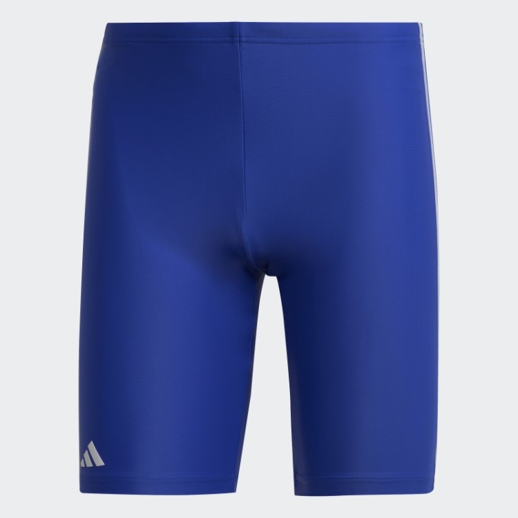 Adidas Blue Classic 3 Stripes Swim Jammers