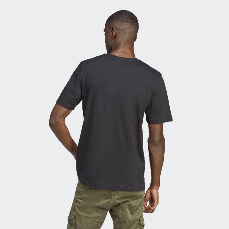 Camiseta Preta Com Correntes Douradas - 50 Anos De Trevo Adidas