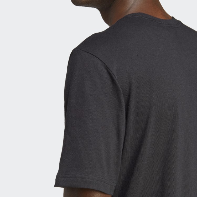Camiseta Preta Com Correntes Douradas - 50 Anos De Trevo Adidas