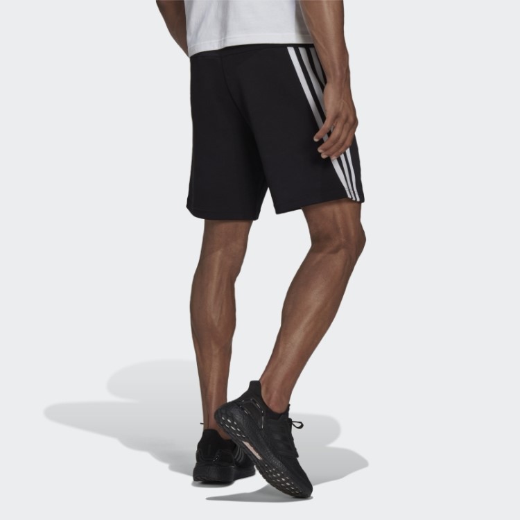 Calção Adidas Sportswear Future Icons Com As 3 Riscas Preto Quente