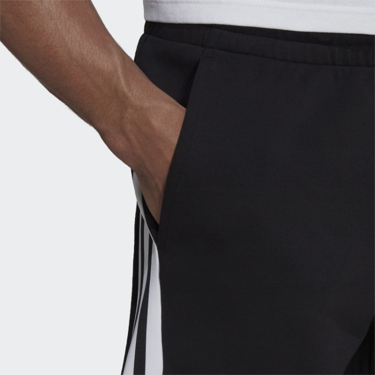 Calção Adidas Sportswear Future Icons Com As 3 Riscas Preto Quente