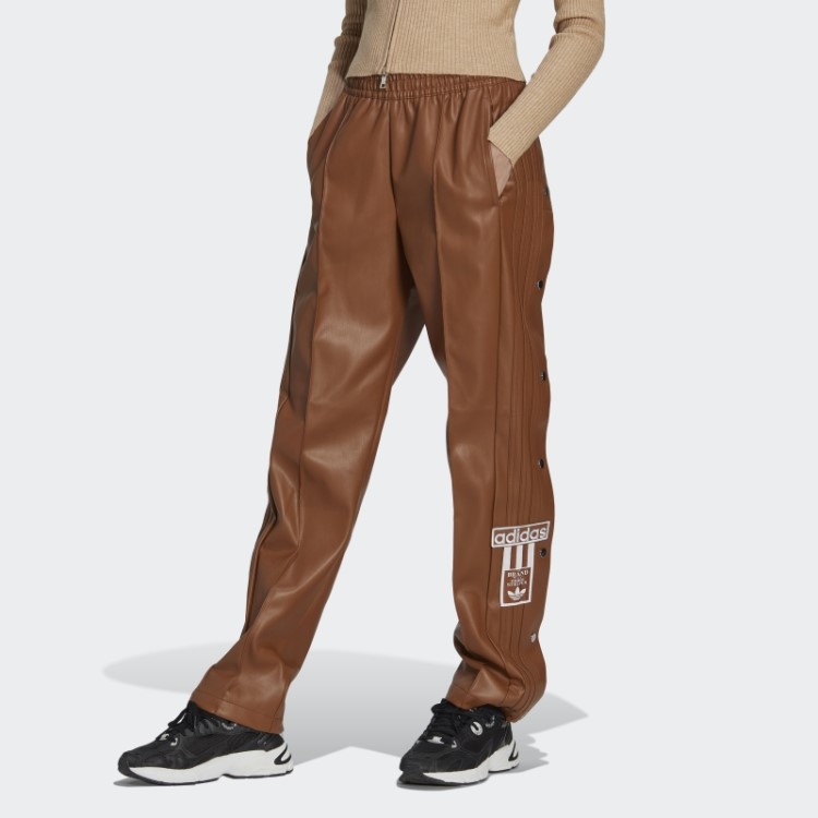 Calça Adibreak De Couro Sintético Central Adidas Marrom