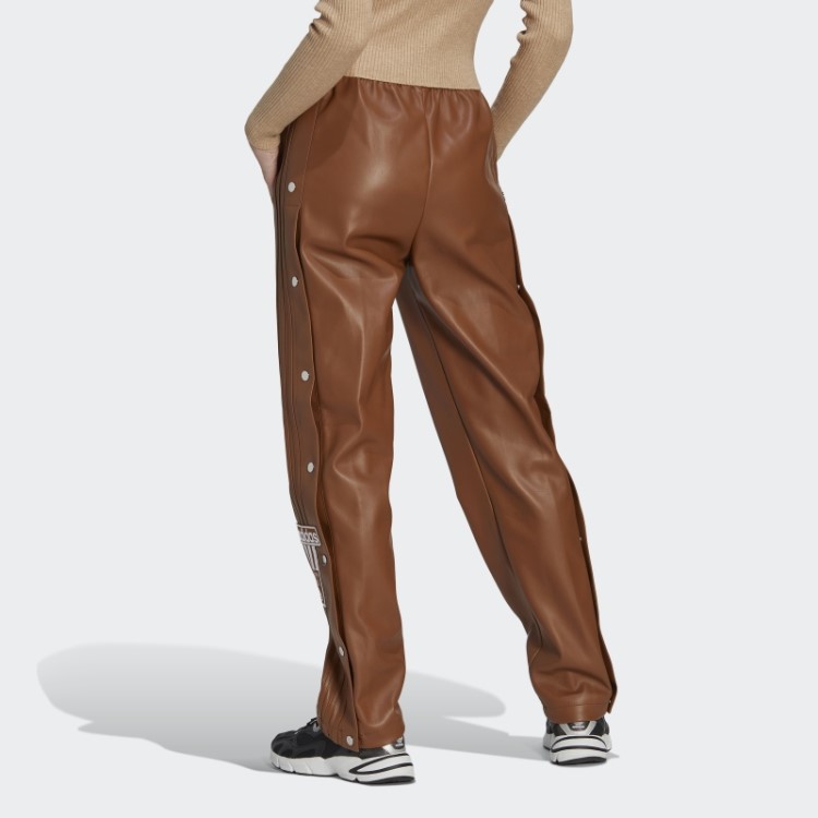 Calça Adibreak De Couro Sintético Central Adidas Marrom