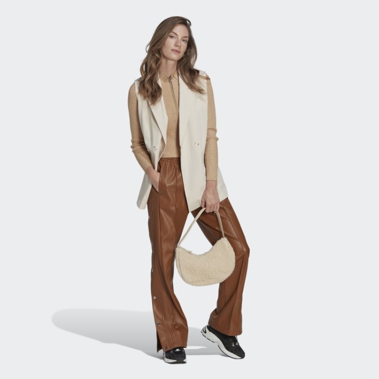 Calça Adibreak De Couro Sintético Central Adidas Marrom