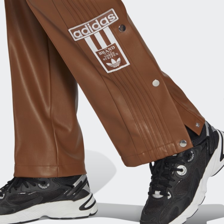 Calça Adibreak De Couro Sintético Central Adidas Marrom