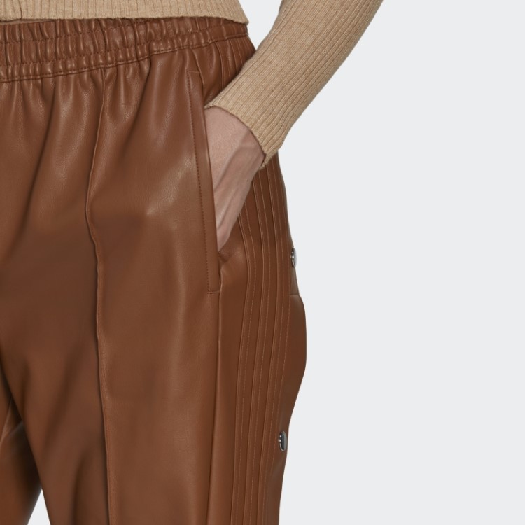 Calça Adibreak De Couro Sintético Central Adidas Marrom