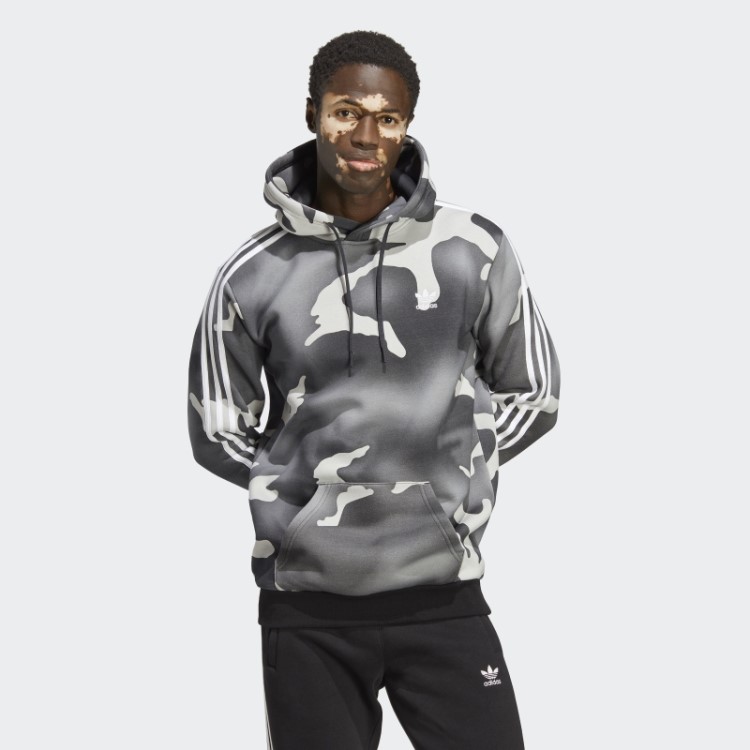 Moletom Preto Com Estampa Camuflada Allover Adidas
