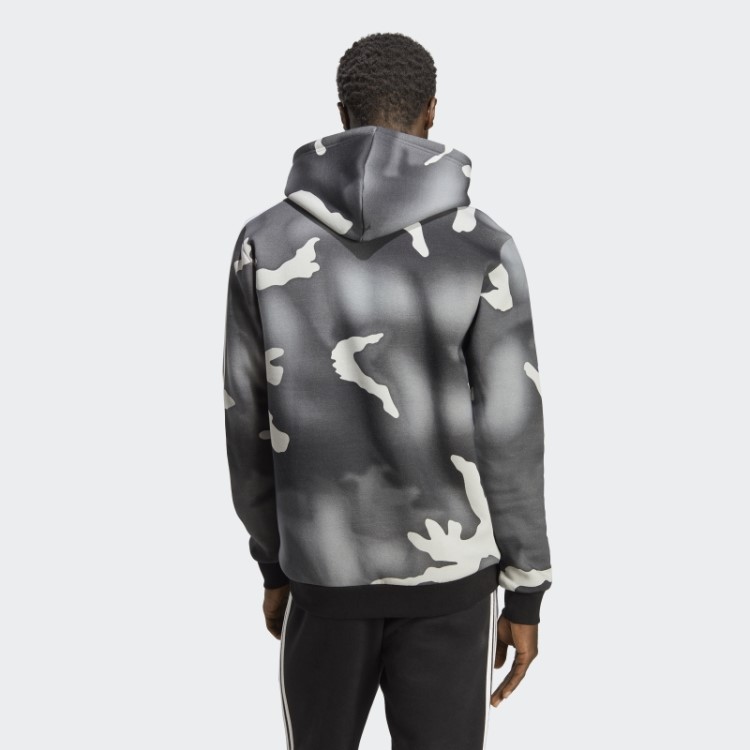 Moletom Preto Com Estampa Camuflada Allover Adidas