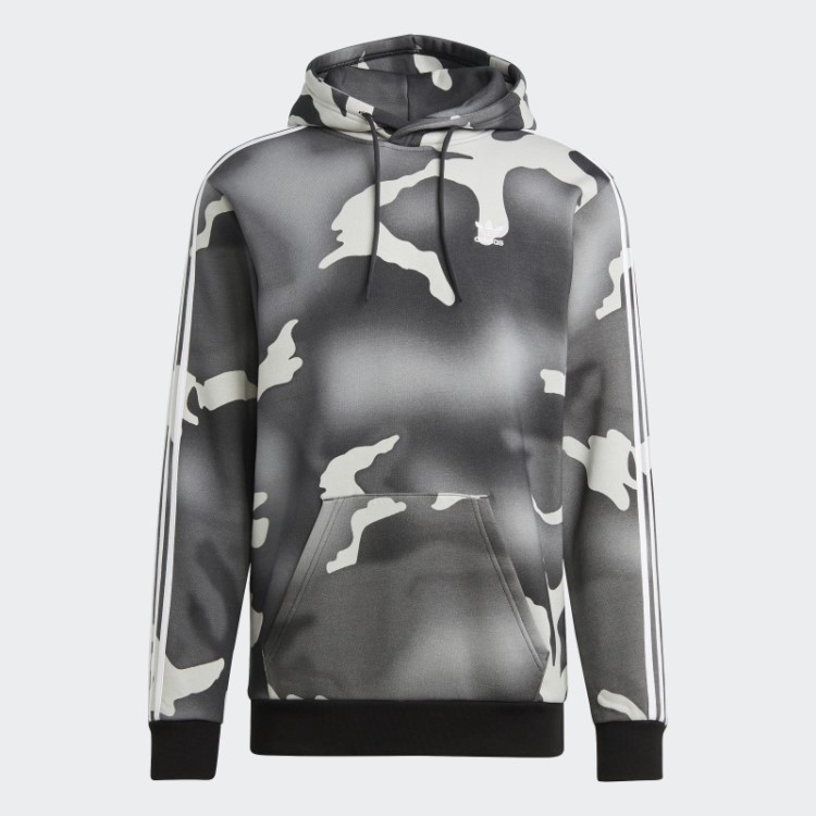Moletom Preto Com Estampa Camuflada Allover Adidas