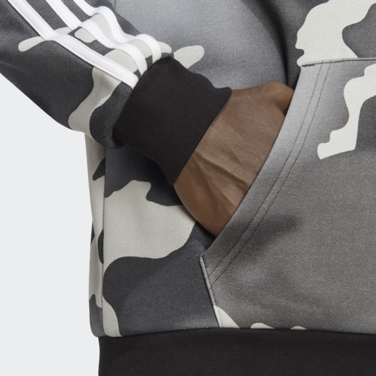 Moletom Preto Com Estampa Camuflada Allover Adidas