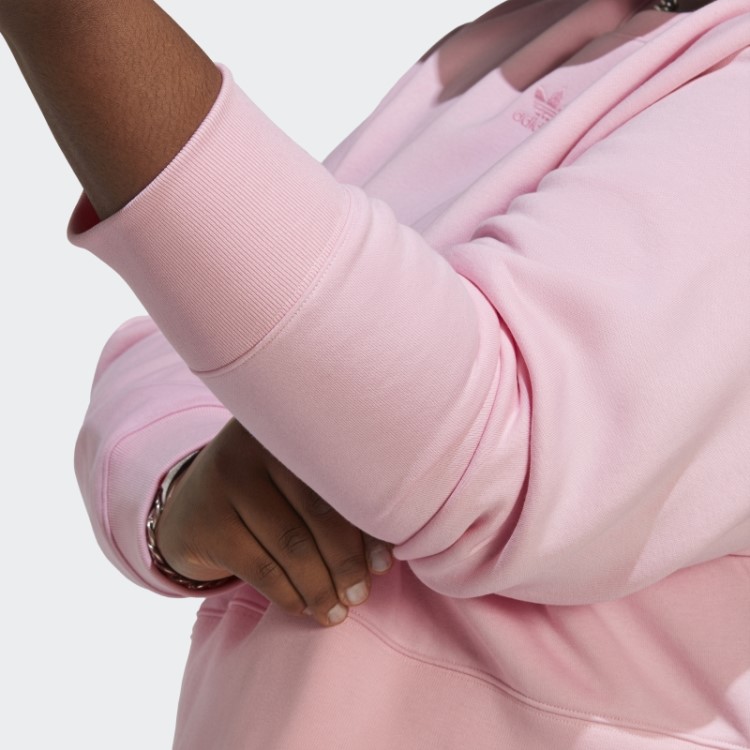 Moletom Adicolor Essentials Crew (plus Size) Rosa Verdadeiro Adidas