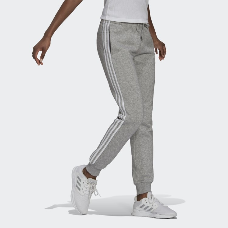 Calça De Lã Com As Três Listras Essentials Cinza Médio Adidas