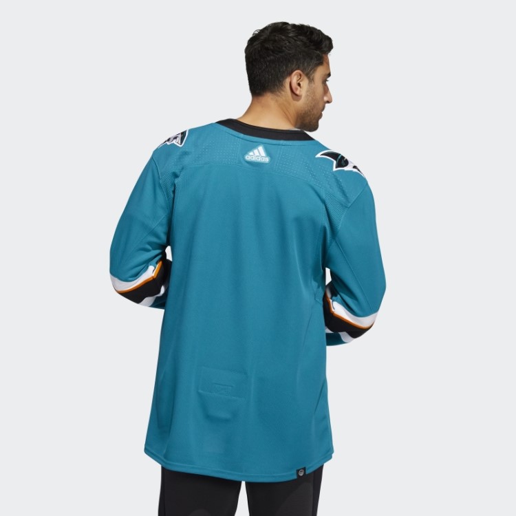 Adidas Sharks Home Autêntico Jersey Azul Turquesa