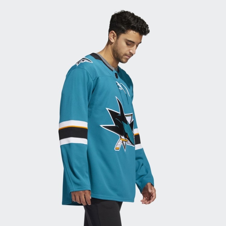 Adidas Sharks Home Autêntico Jersey Azul Turquesa