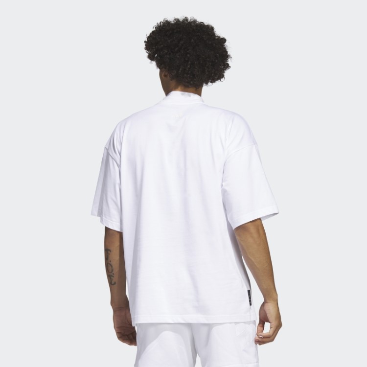 Camiseta De Viagem Harden Branca Adidas