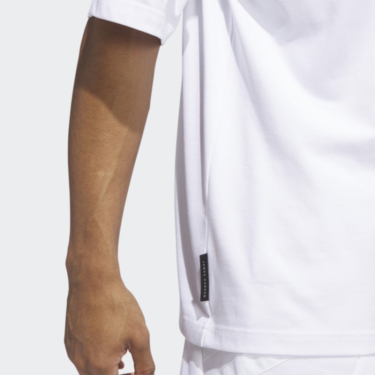 Camiseta De Viagem Harden Branca Adidas