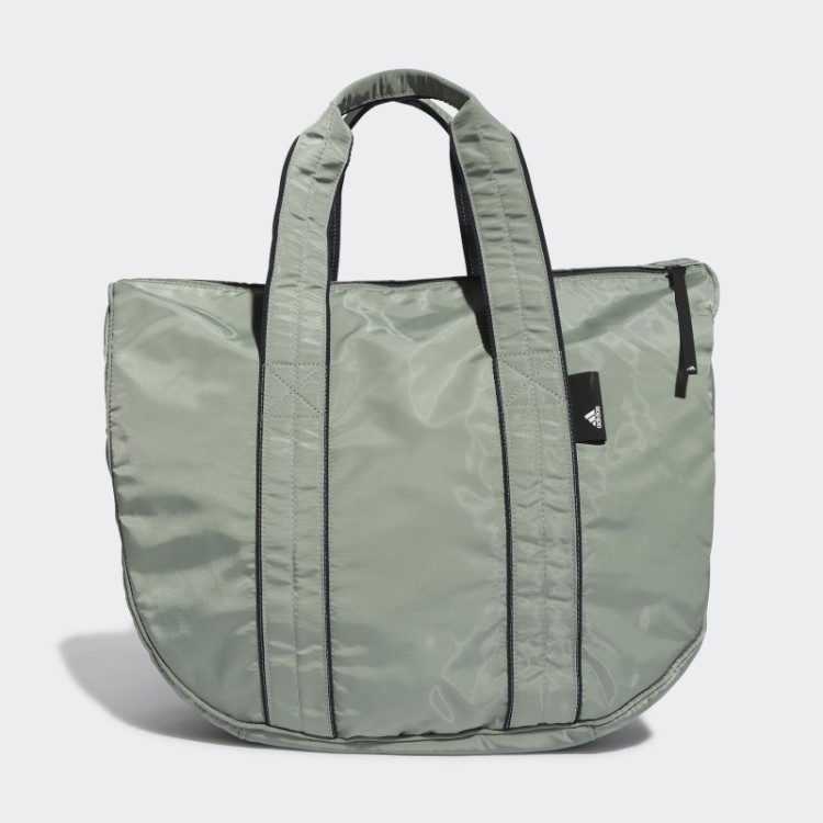 Bolsa De Ombro Verde Prateada Adidas Studio Tote