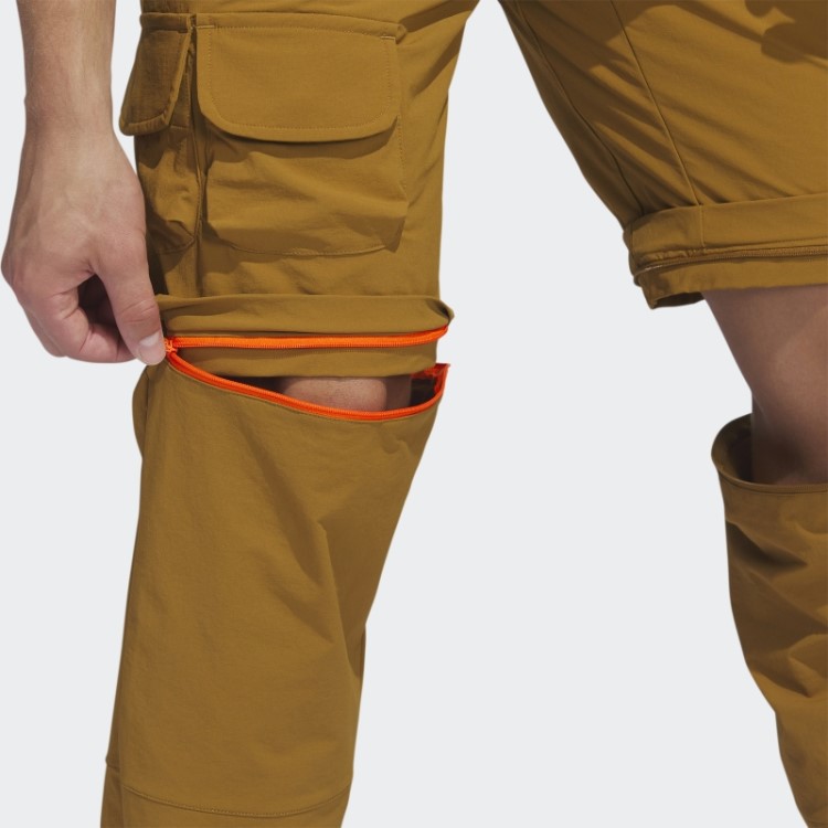 Calça De Golfe Adicross Bronze Com Zíper Adidas