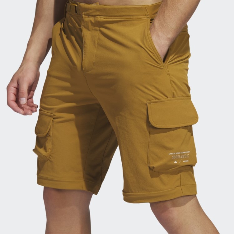 Calça De Golfe Adicross Bronze Com Zíper Adidas