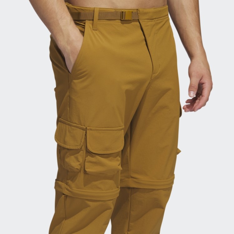 Calça De Golfe Adicross Bronze Com Zíper Adidas