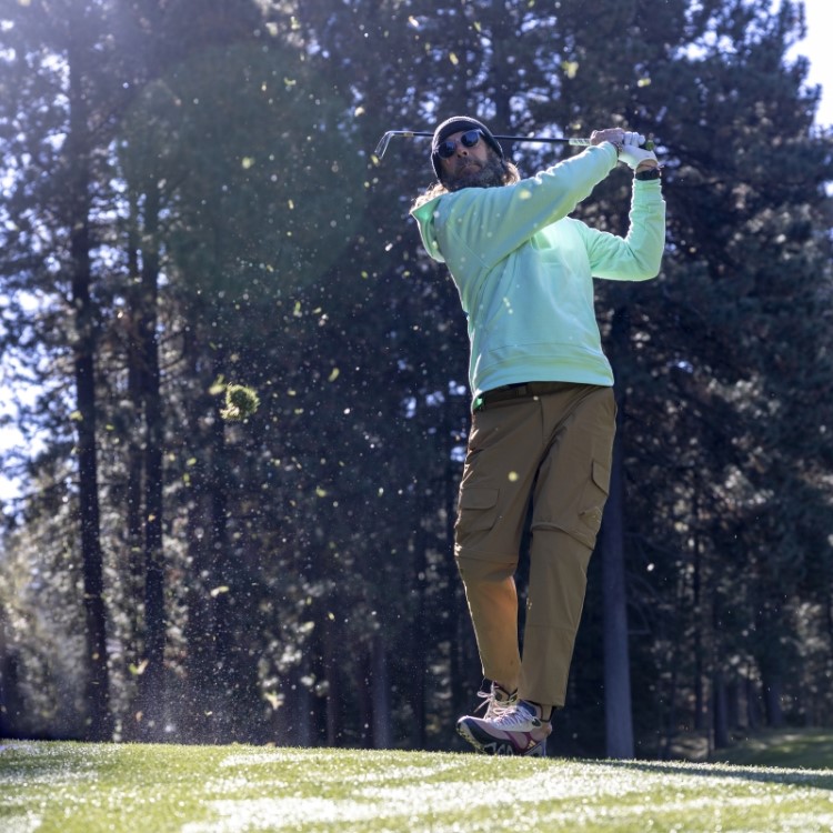 Calça De Golfe Adicross Bronze Com Zíper Adidas