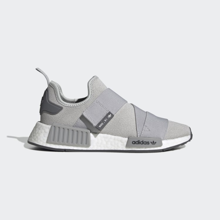 Sapato Cinza Adidas Nmd-r1 Com Tiras