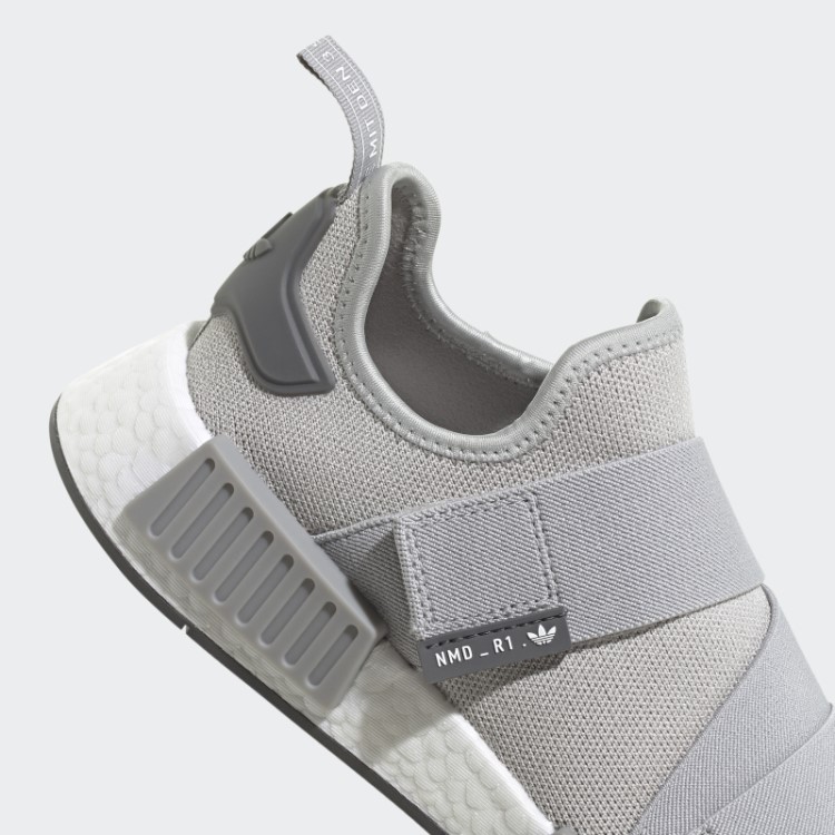 Sapato Cinza Adidas Nmd-r1 Com Tiras