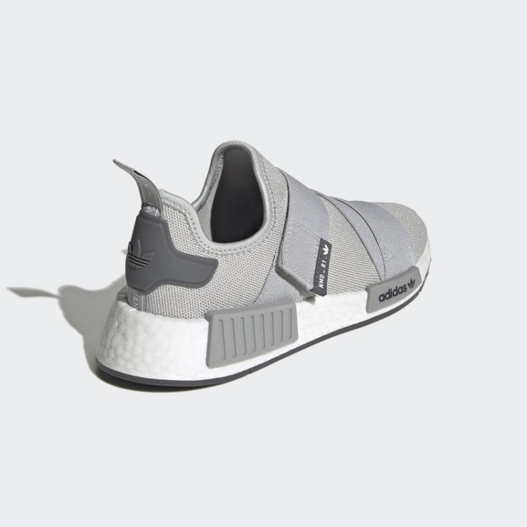 Sapato Cinza Adidas Nmd-r1 Com Tiras