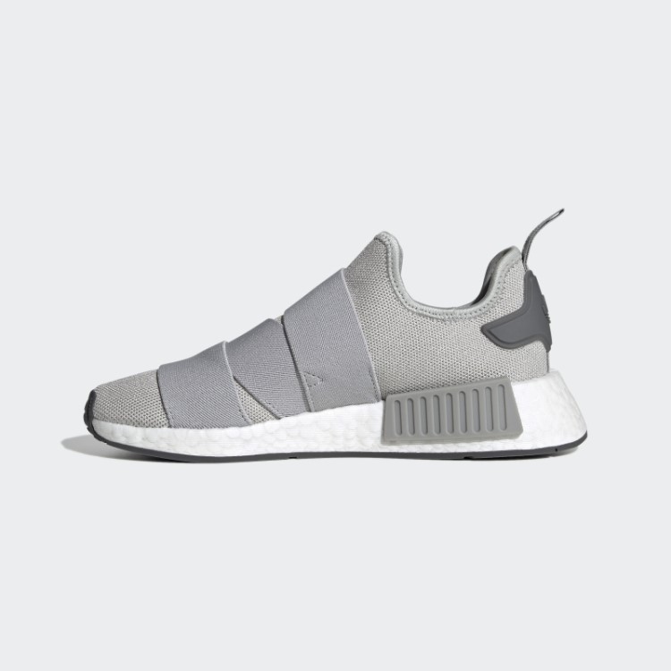 Sapato Cinza Adidas Nmd-r1 Com Tiras