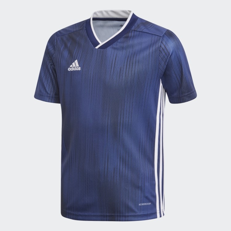 Camisa Azul Escuro Adidas Tiro 19