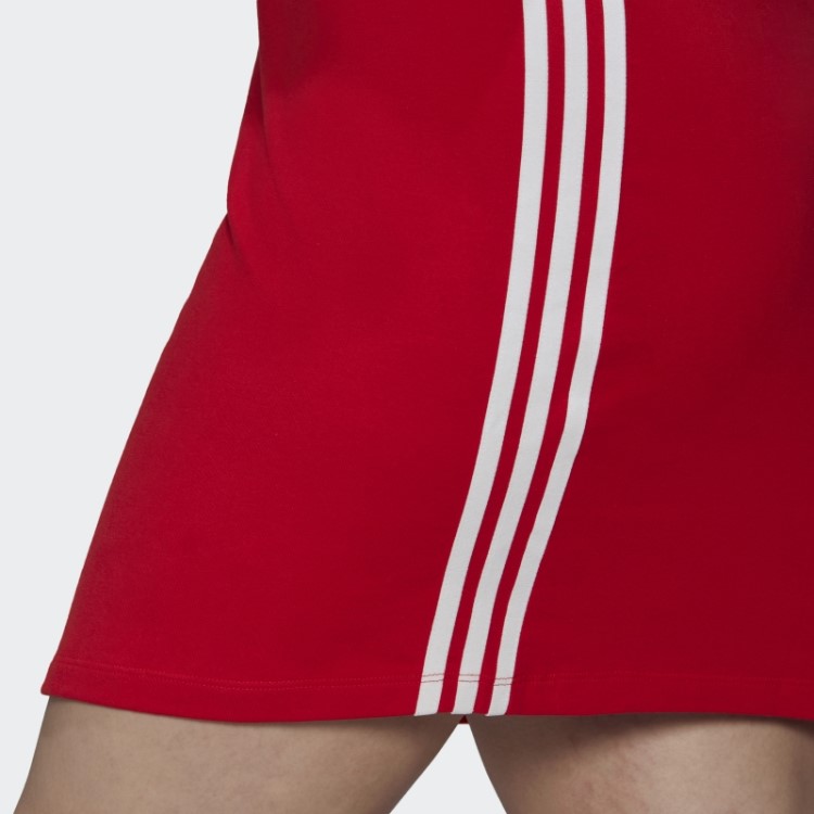 Adidas Adicolor Classics Vestido De Verão Justo (tamanho Grande) Escarlate