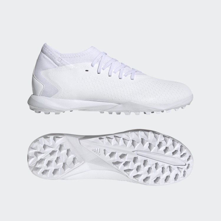 Adidas Predador Precisão.3 Sapatos De Futebol De Relva Branco Quente
