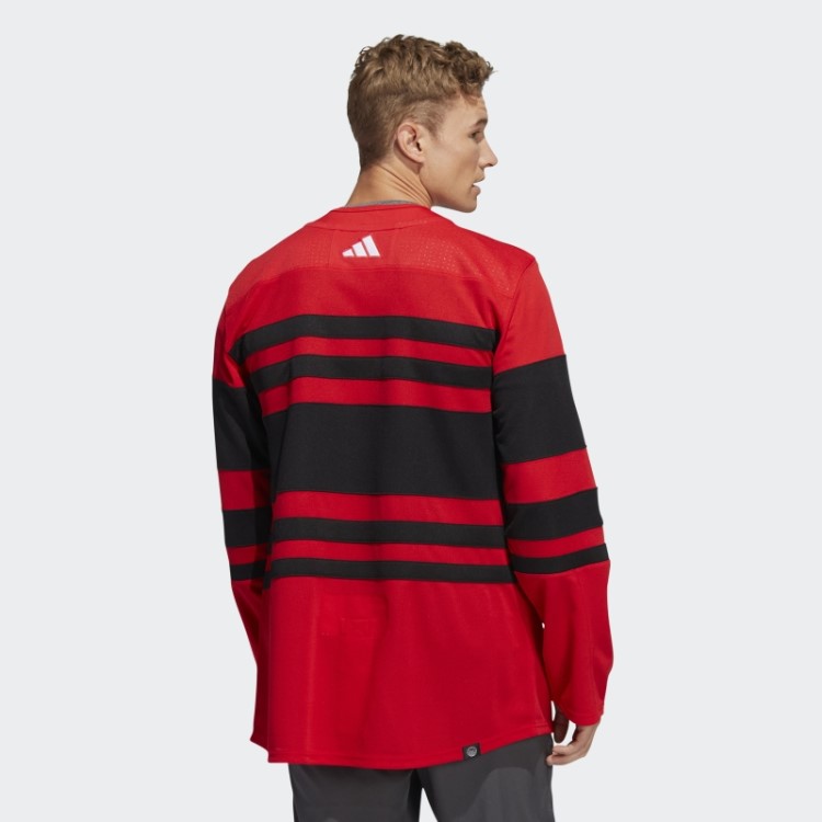 Adidas Red Red Wings Autentic Reverse Retro Wordmark Jersey