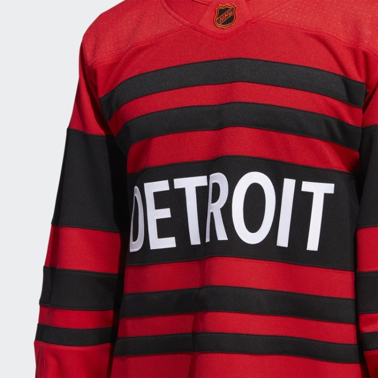 Adidas Red Red Wings Autentic Reverse Retro Wordmark Jersey