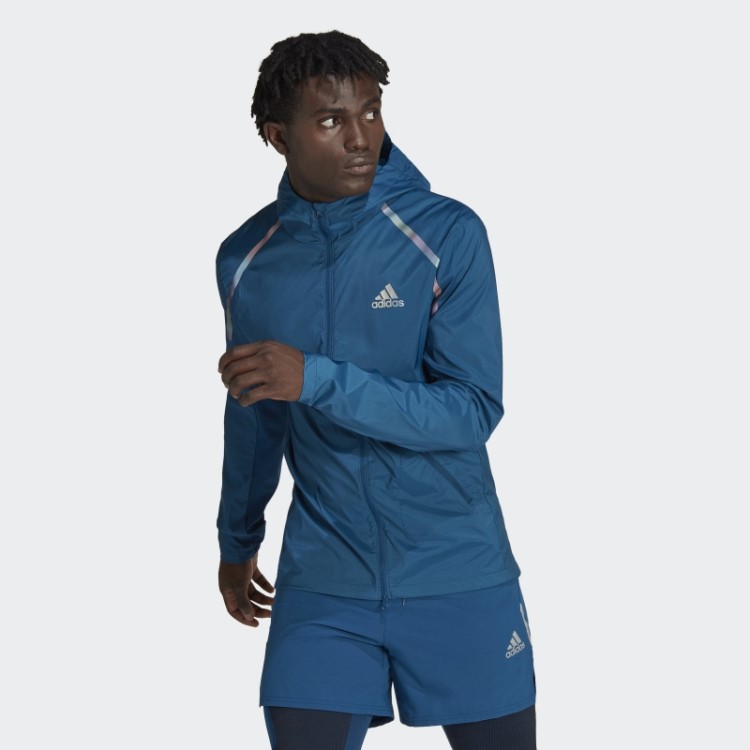 Jaqueta Maratona Adidas Marinho