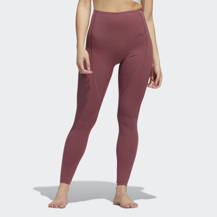 Meia-calça Adidas Yoga 4 Elements 7/8 Fashion Bordô
