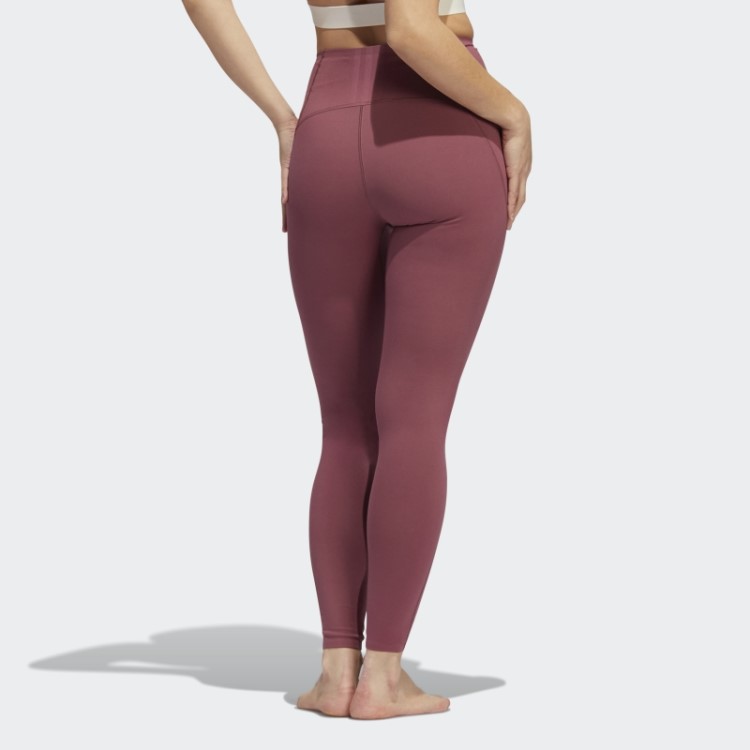 Meia-calça Adidas Yoga 4 Elements 7/8 Fashion Bordô