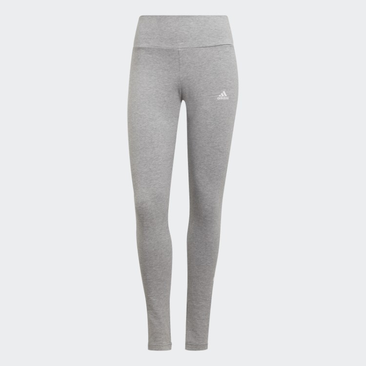 Adidas Loungewear Essentials Legging Cintura Alta Com Logo Cinza Médio