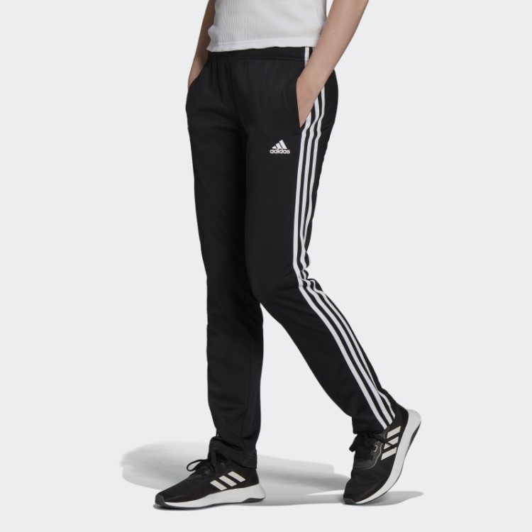Calça Esportiva Preta Adidas Essentials Com As Três Listras
