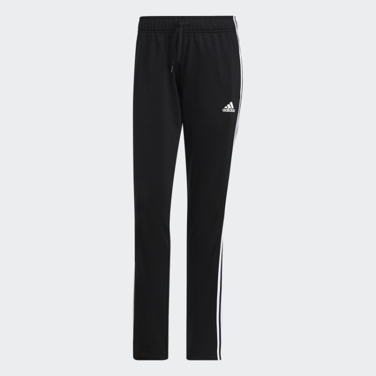 Calça Esportiva Preta Adidas Essentials Com As Três Listras