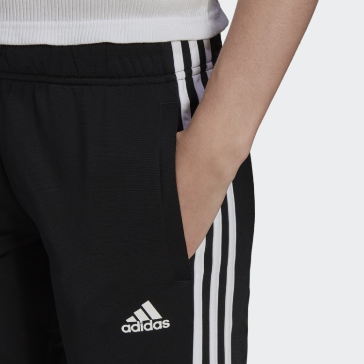 Calça Esportiva Preta Adidas Essentials Com As Três Listras