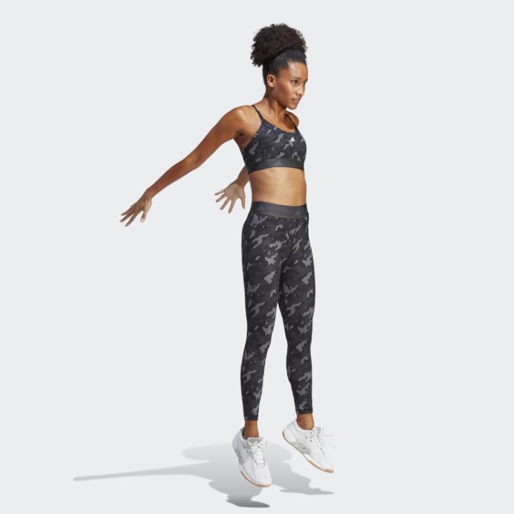 Leggings 7/8 Camuflado Cinza Techfit Adidas