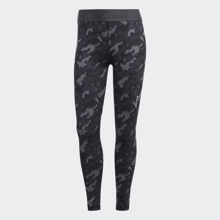 Leggings 7/8 Camuflado Cinza Techfit Adidas