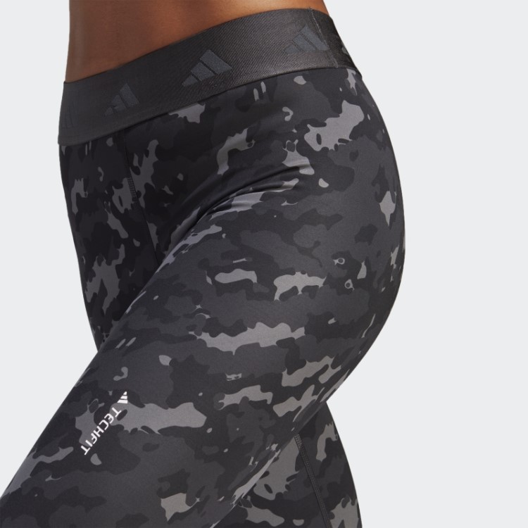 Leggings 7/8 Camuflado Cinza Techfit Adidas