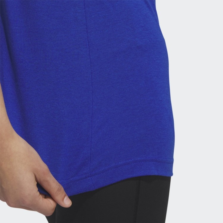 Camiseta Azul Royal Mel Adidas Jayhawks