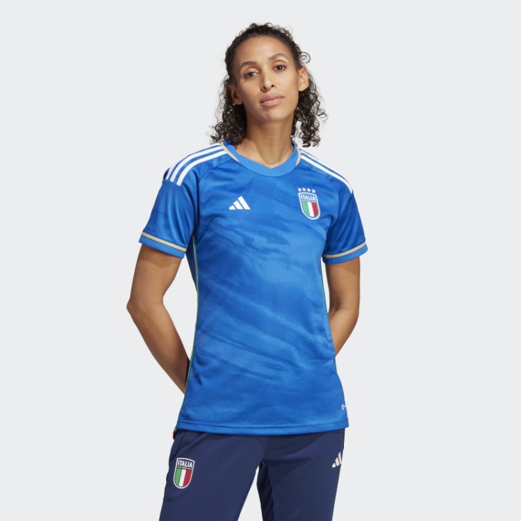 Itália 23 Casa Camisa Adidas Azul
