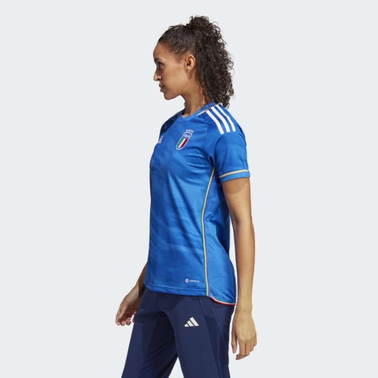 Itália 23 Casa Camisa Azul Adidas